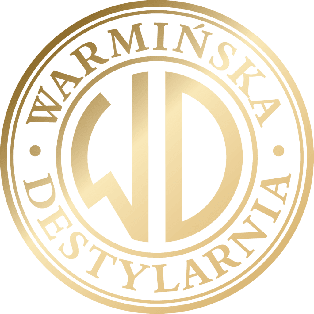 Warmińska Destylarnia logo złote
